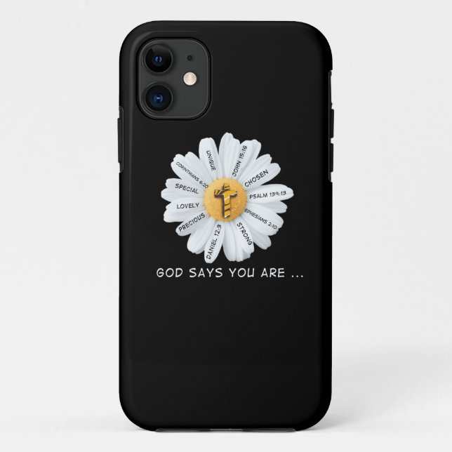 Capa Para iPhone 11 Jesus amaDeus Diga Que Você É... (Verso)