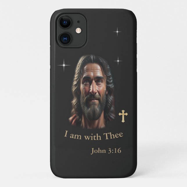 Capa Para iPhone 11 Jesus está com você (Verso)