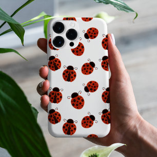 Capa Para iPhone 11 Joaninha Vermelha Caprichosa com Padrão de Pontos