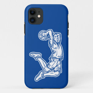 Capa Para iPhone 11 Jogador de Basquete Fazendo Design Luz de Slam Dun