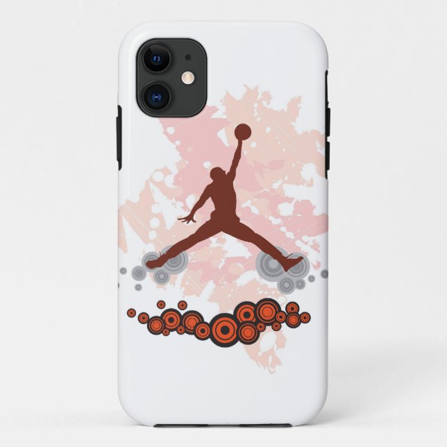 Capa Para iPhone 11 Jogador de basquetebol do Spiker (Verso)