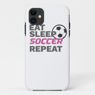 Capa Para iPhone 11 Jogador de futebol coma sono Repita o futebol