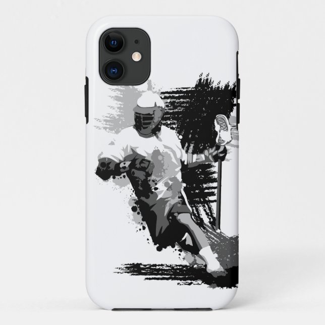 Capa Para iPhone 11 Jogador do Lacrosse eu telefono ao caso 5 (Verso)