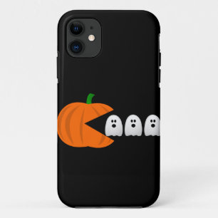 Capa Para iPhone 11 jogador engraçado retro fantasma da abóbora-das-br