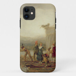 Capa Para iPhone 11 Jogadores dando uma volta, 1793 (óleo na placa de