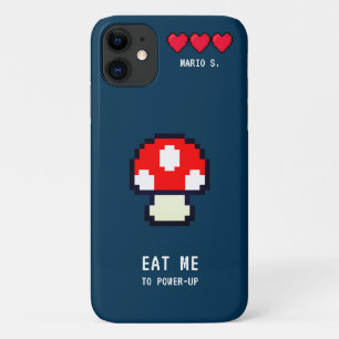 Capa Para iPhone 11 Jogo retrô de computador de 8 bits - Magic Mushro