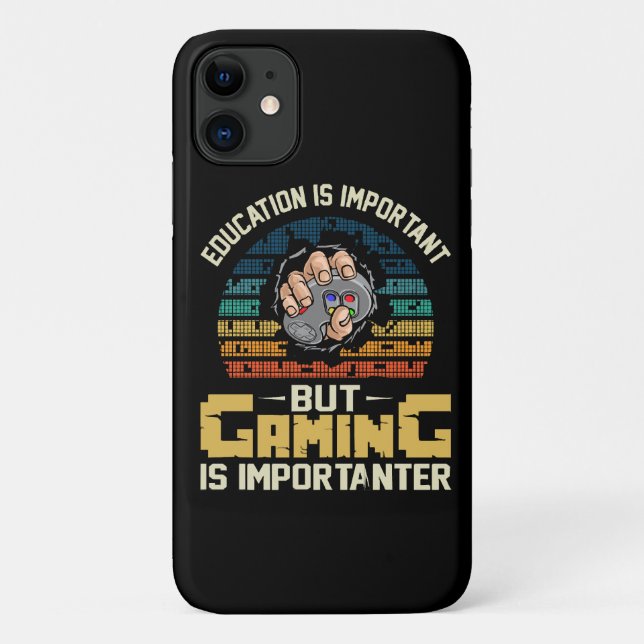 Capa Para iPhone 11 jogos são mais importantes (Verso)