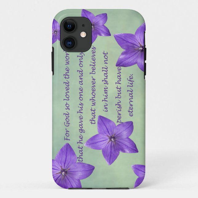 Capa Para iPhone 11 John 3:16 (Verso)
