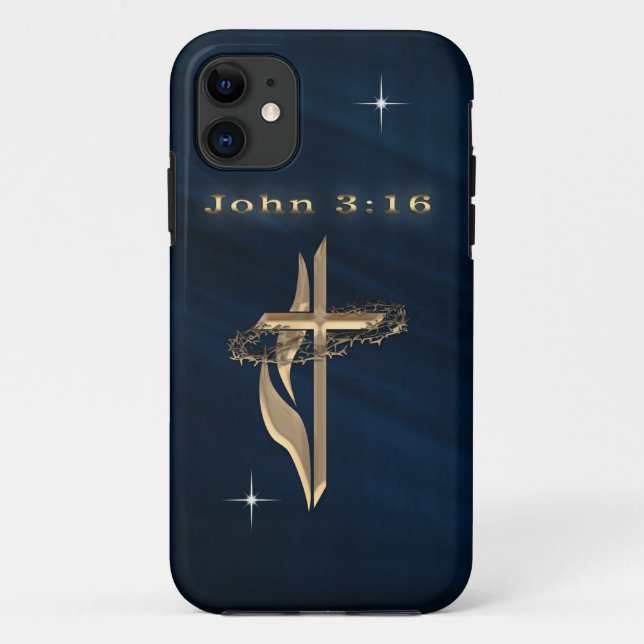 Capa Para iPhone 11 John 3:16 (Verso)