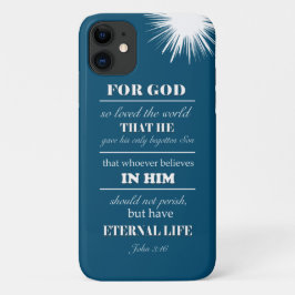 Capa Para iPhone 11 John 3:16 Bíblia Verse inspiracional