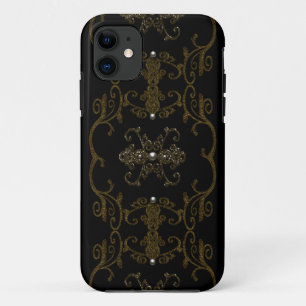 Capa Para iPhone 11 Jóias góticos da elegância do vintage