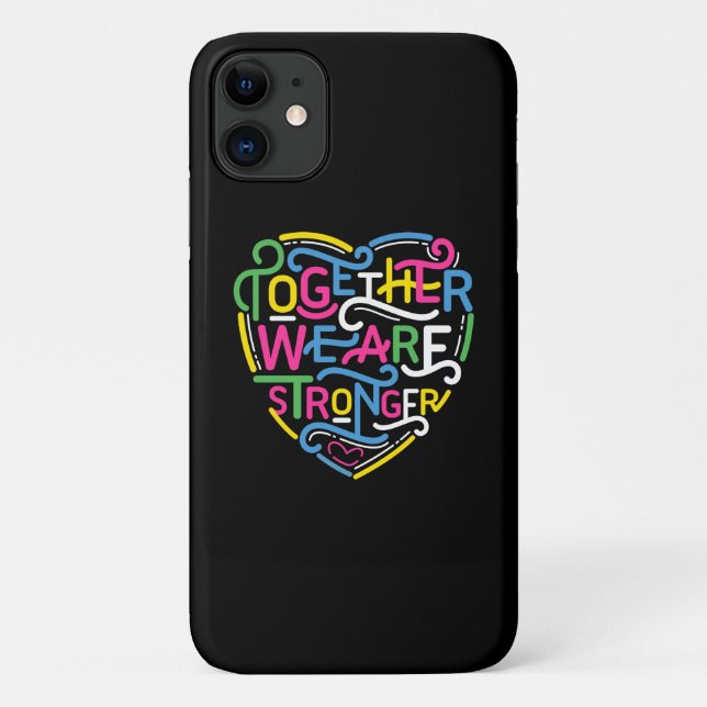 Capa Para iPhone 11 Juntos, Somos Mais Fortes (Verso)