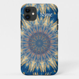Capa Para iPhone 11 Kaleidoscópio Blue Chakra Thunder_Cove