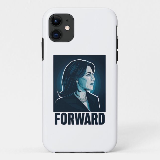 Capa Para iPhone 11 Kamala Harris Avançar Eleição Presidencial 2024 (Verso)