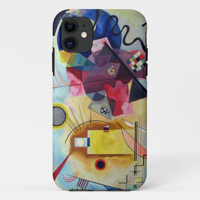 Capa Para iPhone 11 Kandinsky 1925/amarelo/vermelho/azul/pixdezines (Verso)