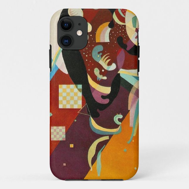 Capa Para iPhone 11 Kandinsky Abstrato Compositor IX (Verso)