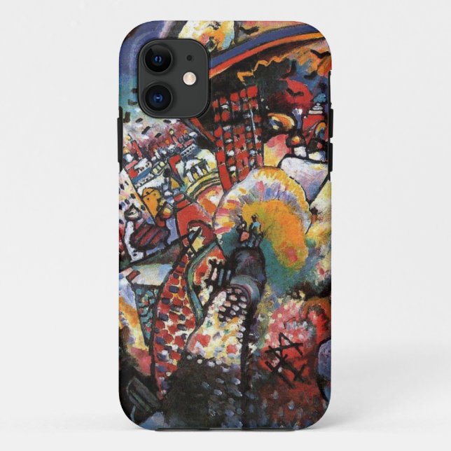 Capa Para iPhone 11 Kandinsky Moscou I Cityscape Abstrato Painting (Verso)