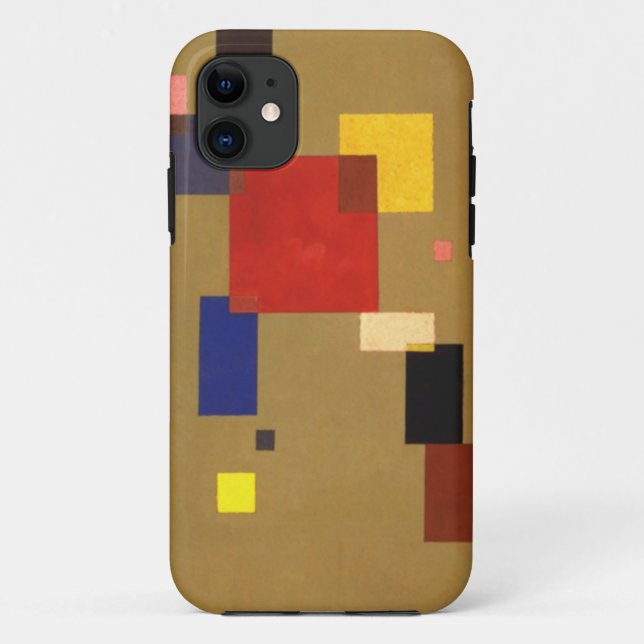 Capa Para iPhone 11 Kandinsky Treze Retângulos Abstrato Painting (Verso)