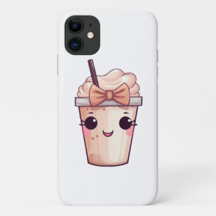 Capa Para iPhone 11 Kawaii Smiling Frappe