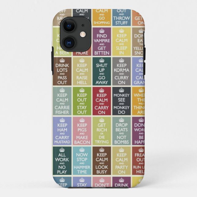 Capa Para iPhone 11 keep calm and… (Verso)