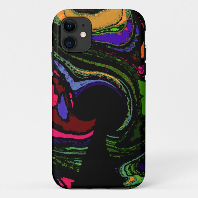 Capa Para iPhone 11 Keyhole Psicodélico - Caso do iPhone5/5s/SE (Verso)