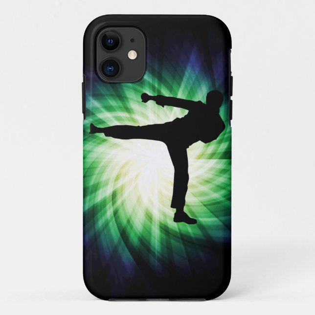 Capa Para iPhone 11 Kick de Karate legal (Verso)