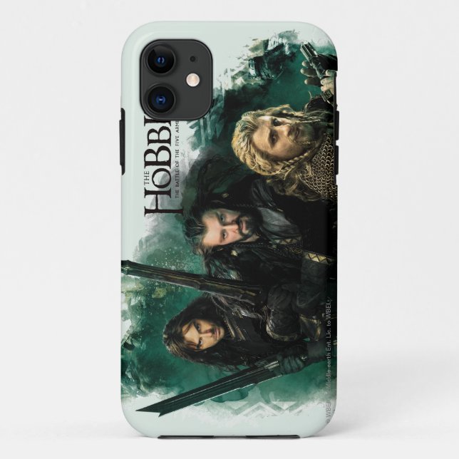 Capa Para iPhone 11 Kili, THORIN OAKENSHIELD™, & gráfico de Fili (Verso)