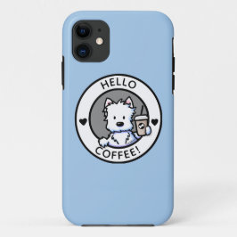 Capa Para iPhone 11 KiniArt Café Westie