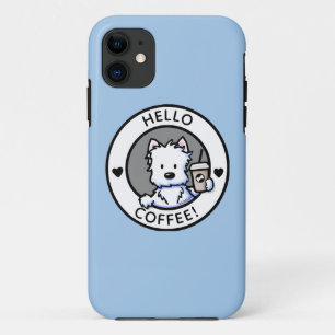 Capa Para iPhone 11 KiniArt Café Westie