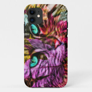 Capa Para iPhone 11 Kitten Artsy Design
