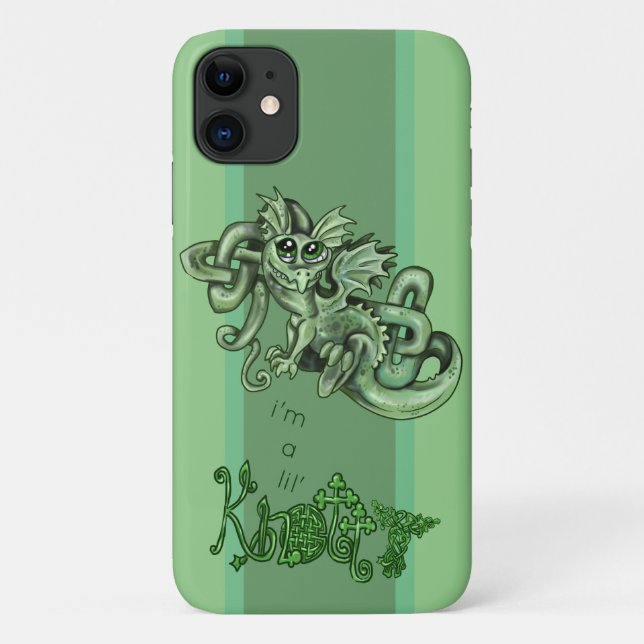 Capa Para iPhone 11 Knotty lil Dragon~nós celtas (Verso)
