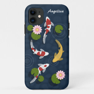 Capa Para iPhone 11 Koi Fish Pond Japonês
