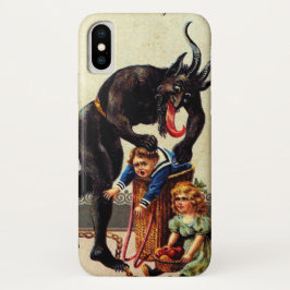 Capa Para iPhone 11 Krampus Kids nos Natais vintages de Feriado em Ces