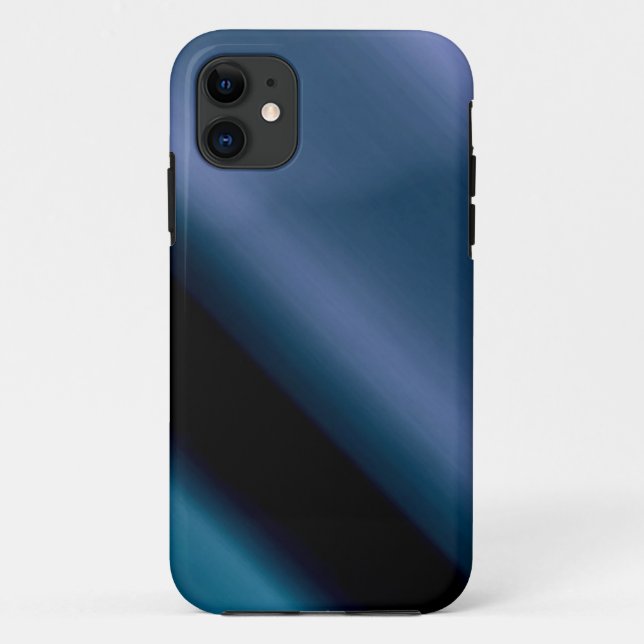 Capa Para iPhone 11 L vago abstrato Azul-Preto (Verso)