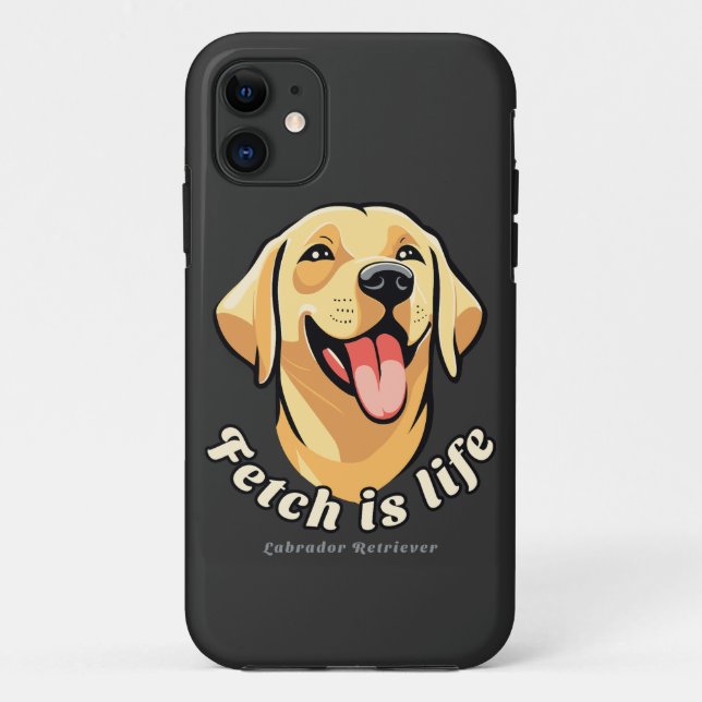 Capa Para iPhone 11 Labrador Retriever Dog (Verso)