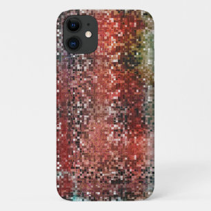 Capa Para iPhone 11 Ladrilho vermelho manchado com spray tinta