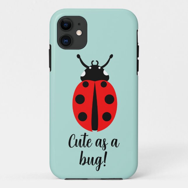 Capa Para iPhone 11 Ladybug Pattern (Verso)