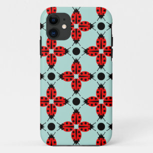 Capa Para iPhone 11 Ladybug Pattern
