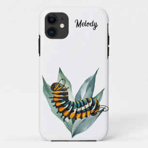 Capa Para iPhone 11 Lagarta Monarca Personalizável 