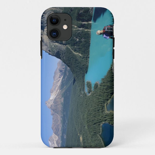 Capa Para iPhone 11 Lago de cor turquesa (Verso)