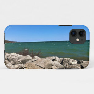 Capa Para iPhone 11 Lago Michigan, Port Washington, Wisconsin