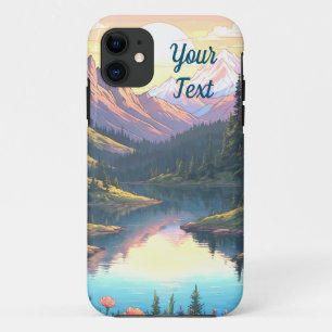 Capa Para iPhone 11 Lago Montanha