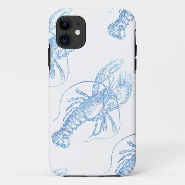 Capa Para iPhone 11 Lagosta Azul (Verso)