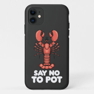 Capa Para iPhone 11 Lagosta Diz Não Ao Pote