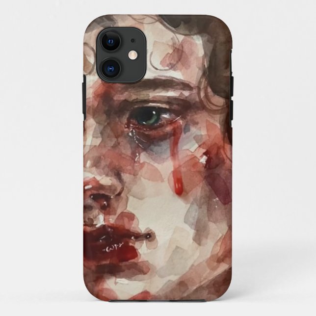 Capa Para iPhone 11 Lágrimas de Carmesim -  (Verso)