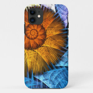 Capa Para iPhone 11 Laranja Amarelo Amarelo Abstrato