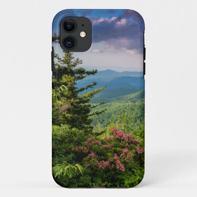 Capa Para iPhone 11 Laurel das Montanhas no Sunrise (Verso)