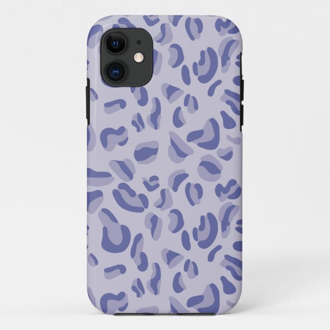 Capa Para iPhone 11 Lavanda de padrão-leopardo roxo (Verso)