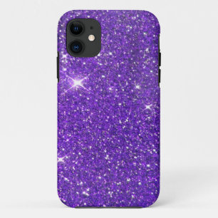Capa Para iPhone 11 Lavanda de Trendy Roxo Glitter Glitz