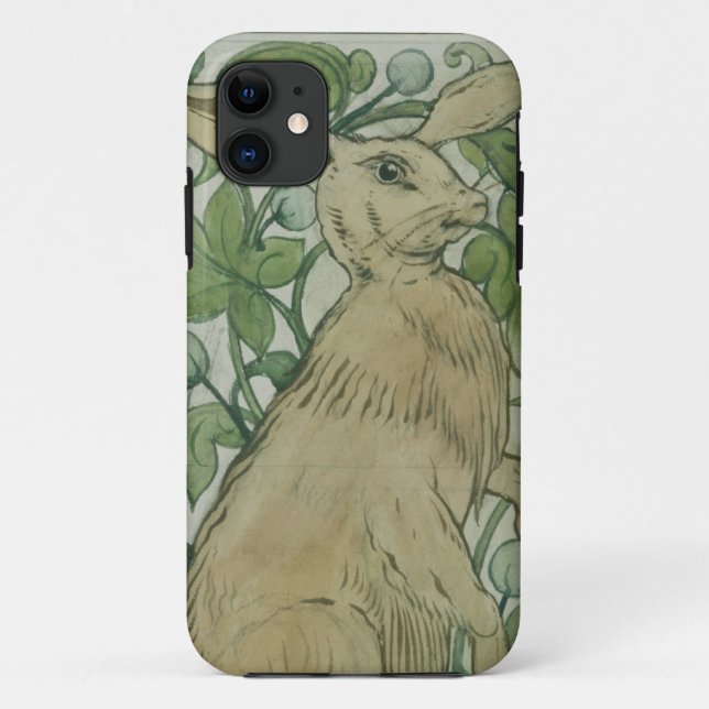 Capa Para iPhone 11 Lebre (w/c no papel) (Verso)